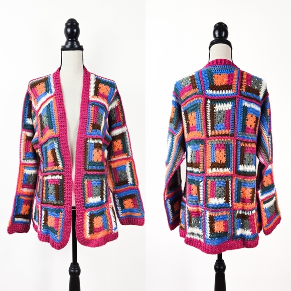 SAACHI Sweaters - 🦋LAST🦋 NWT Saachi Crochet Marrakesh Jacket